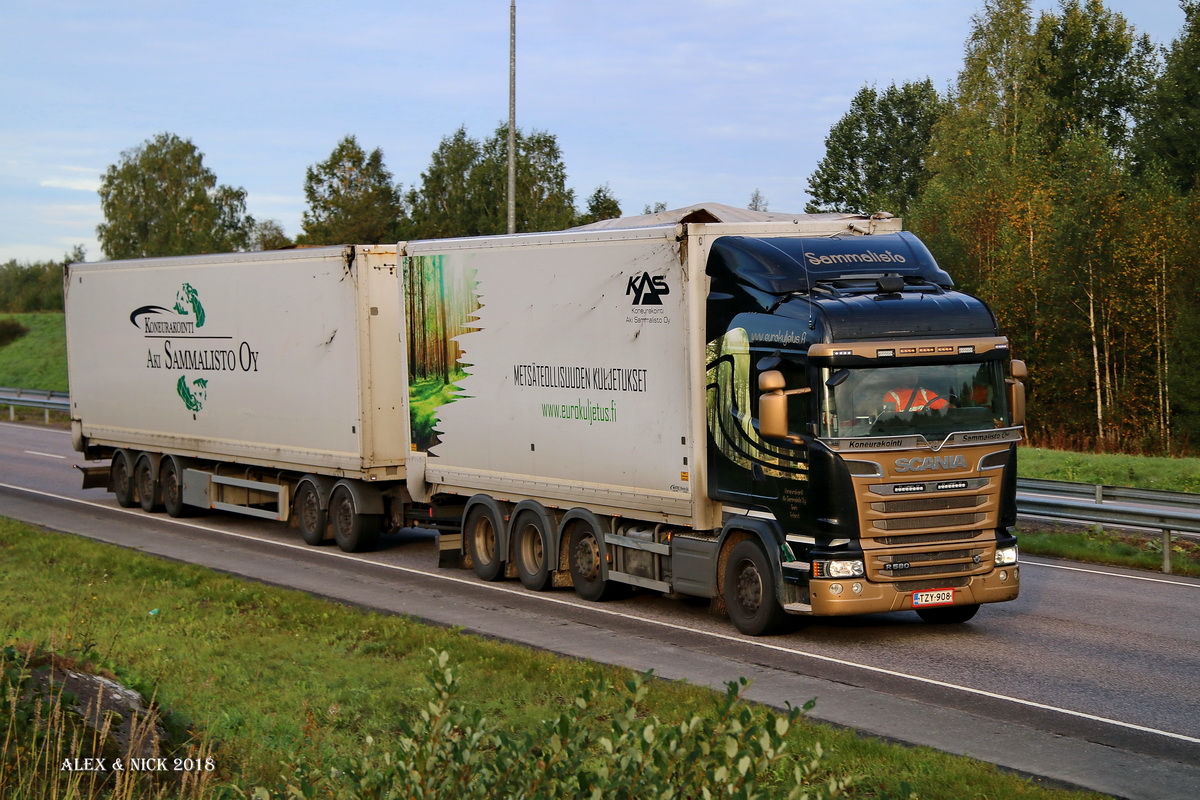 Финляндия, № TZY-908 — Scania ('2013) R580