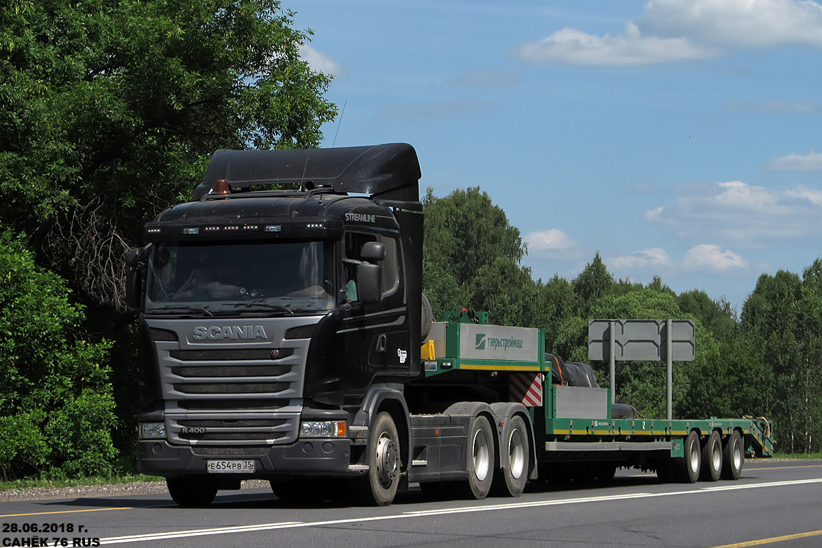 Вологодская область, № Е 654 РВ 35 — Scania ('2013) R400