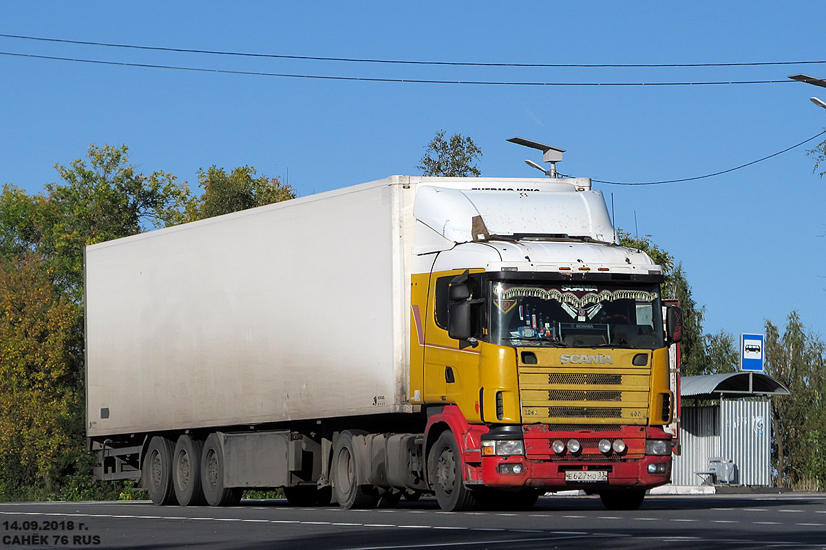 Владимирская область, № Е 627 МО 33 — Scania ('1996) R124L