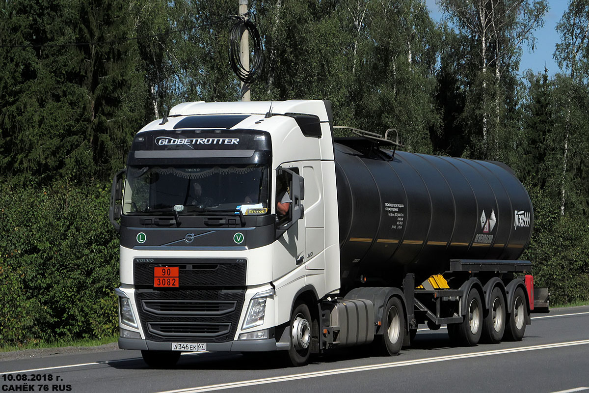 Смоленская область, № А 346 ЕК 67 — Volvo ('2012) FH.460 [X9P]