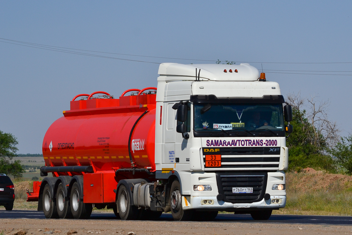 Самарская область, № Р 760 РТ 163 — DAF XF105 FT