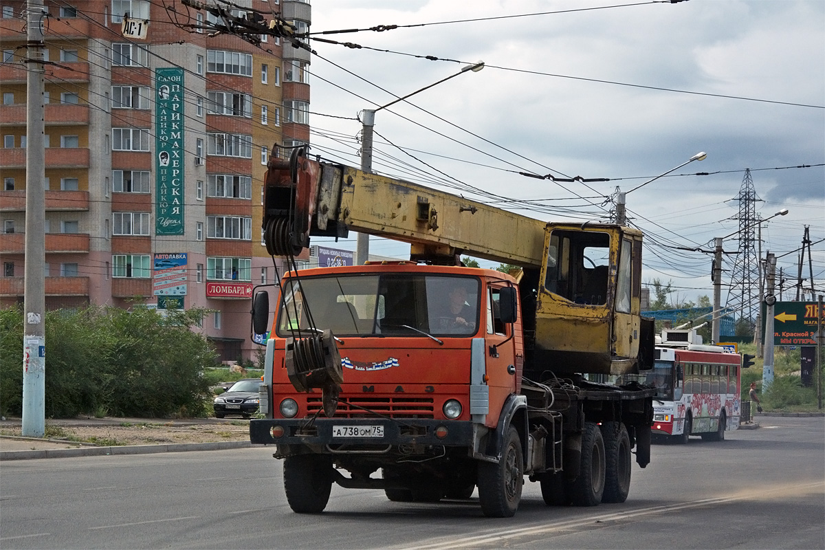 Забайкальский край, № А 738 ОМ 75 — КамАЗ-53213