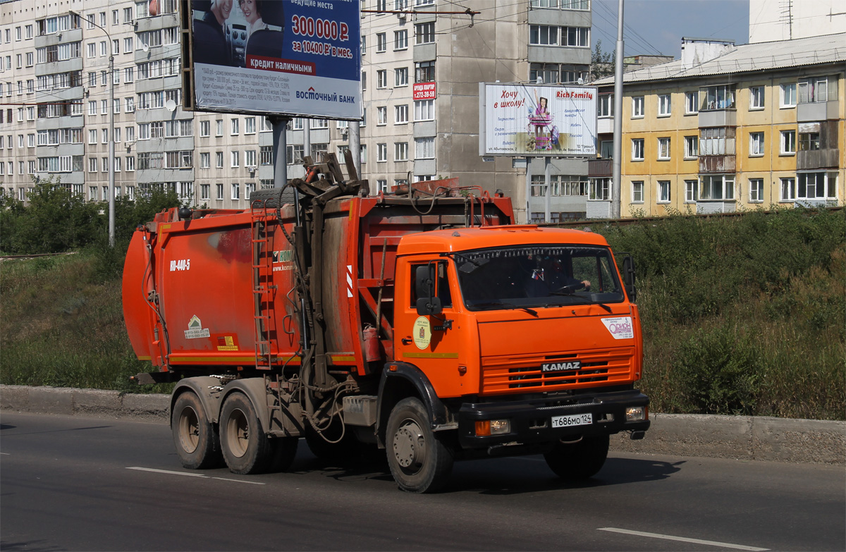 Красноярский край, № Т 686 МО 124 — КамАЗ-65115-D3