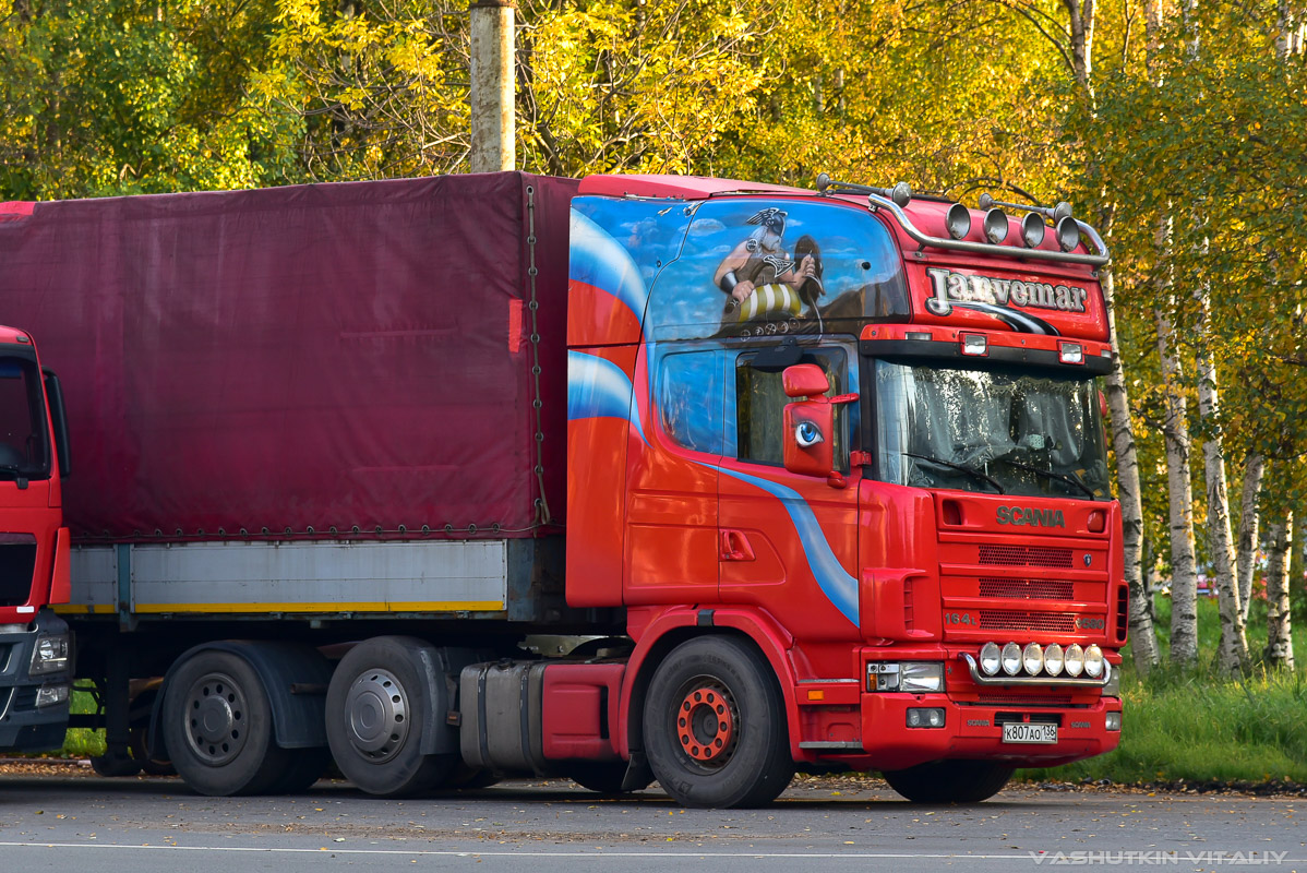 Воронежская область, № К 807 АО 136 — Scania ('1996) R164L