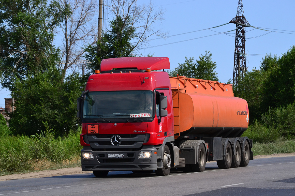 Волгоградская область, № Е 792 АА 134 — Mercedes-Benz Actros '09 1841 [Z9M]