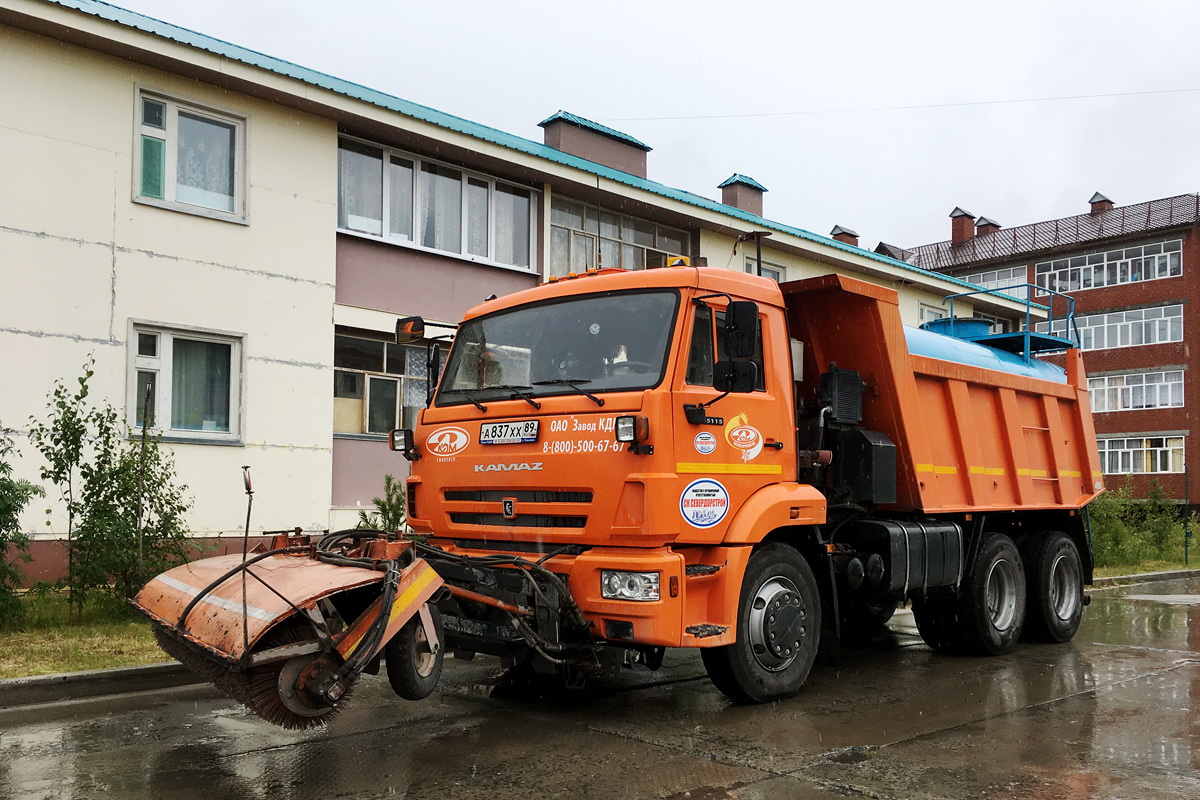 Ямало-Ненецкий автоном.округ, № А 837 ХХ 89 — КамАЗ-65115 (общая модель)