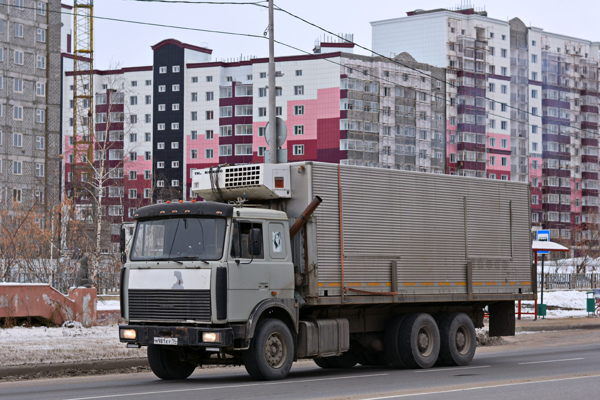 Саха (Якутия), № М 981 КУ 14 — МАЗ-6303 (общая модель)