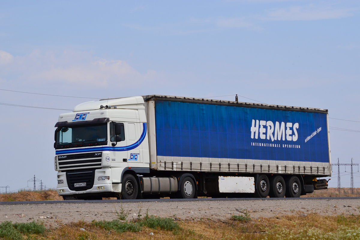 Волгоградская область, № А 916 ВК 134 — DAF XF105 FT