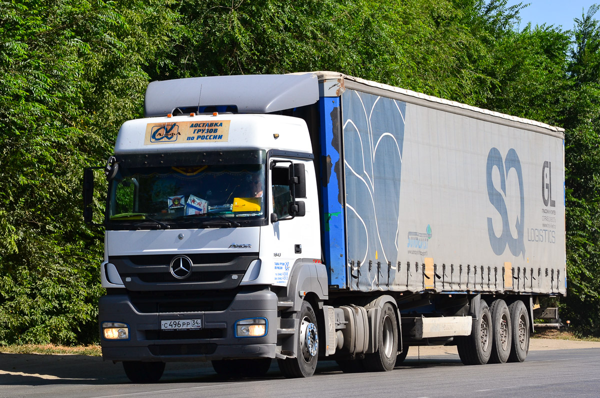 Волгоградская область, № С 496 РР 34 — Mercedes-Benz Axor 1843 [Z9M]