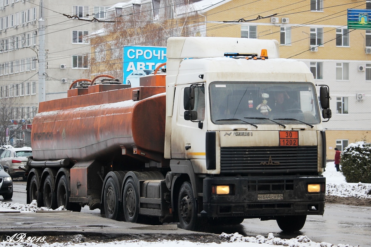 Тамбовская область, № М 644 СУ 68 — МАЗ-6430 (общая модель)