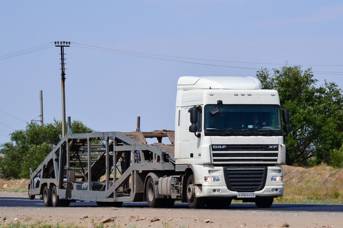 Ульяновская область, № К 332 ЕХ 73 — DAF XF105 FT