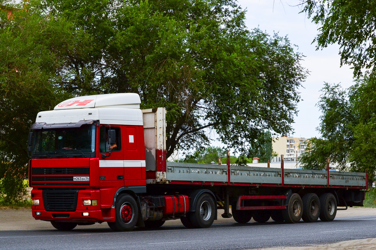 Волгоградская область, № М 263 ВН 34 — DAF 95XF FT