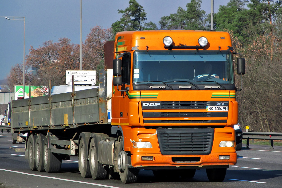 Ровненская область, № ВК 1406 ВН — DAF XF95 FTT