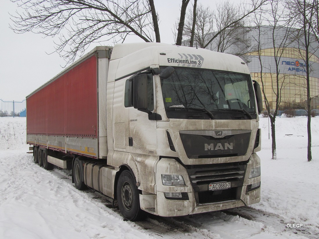 Минск, № АС 0683-7 — MAN TGX ('2016) 18.500