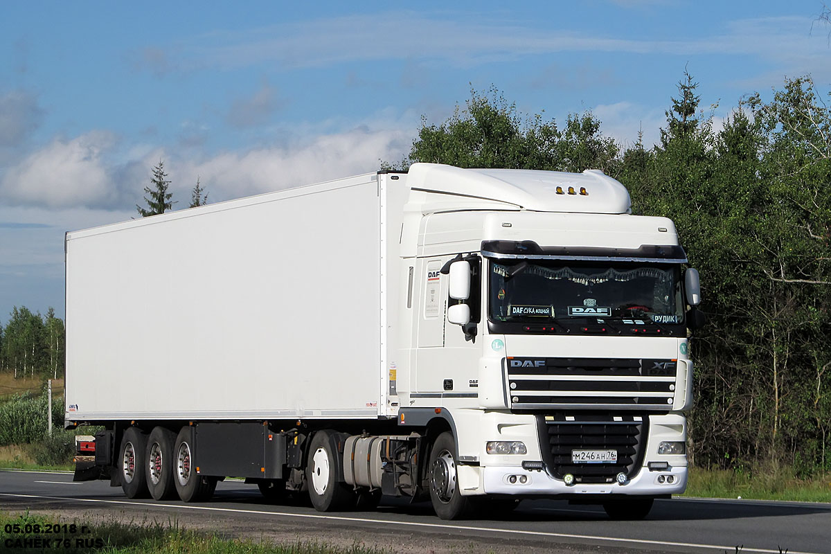 Ярославская область, № М 246 АН 76 — DAF XF105 FT