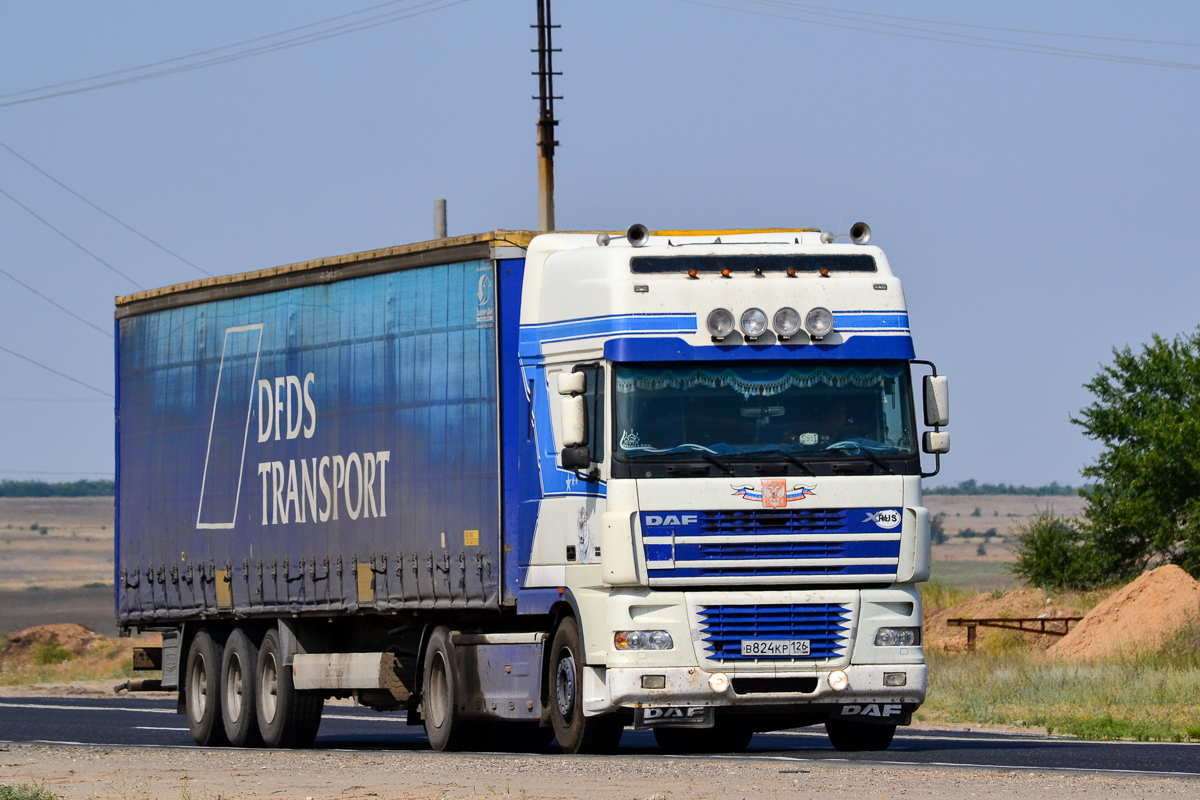 Ставропольский край, № В 824 КР 126 — DAF XF95 FT