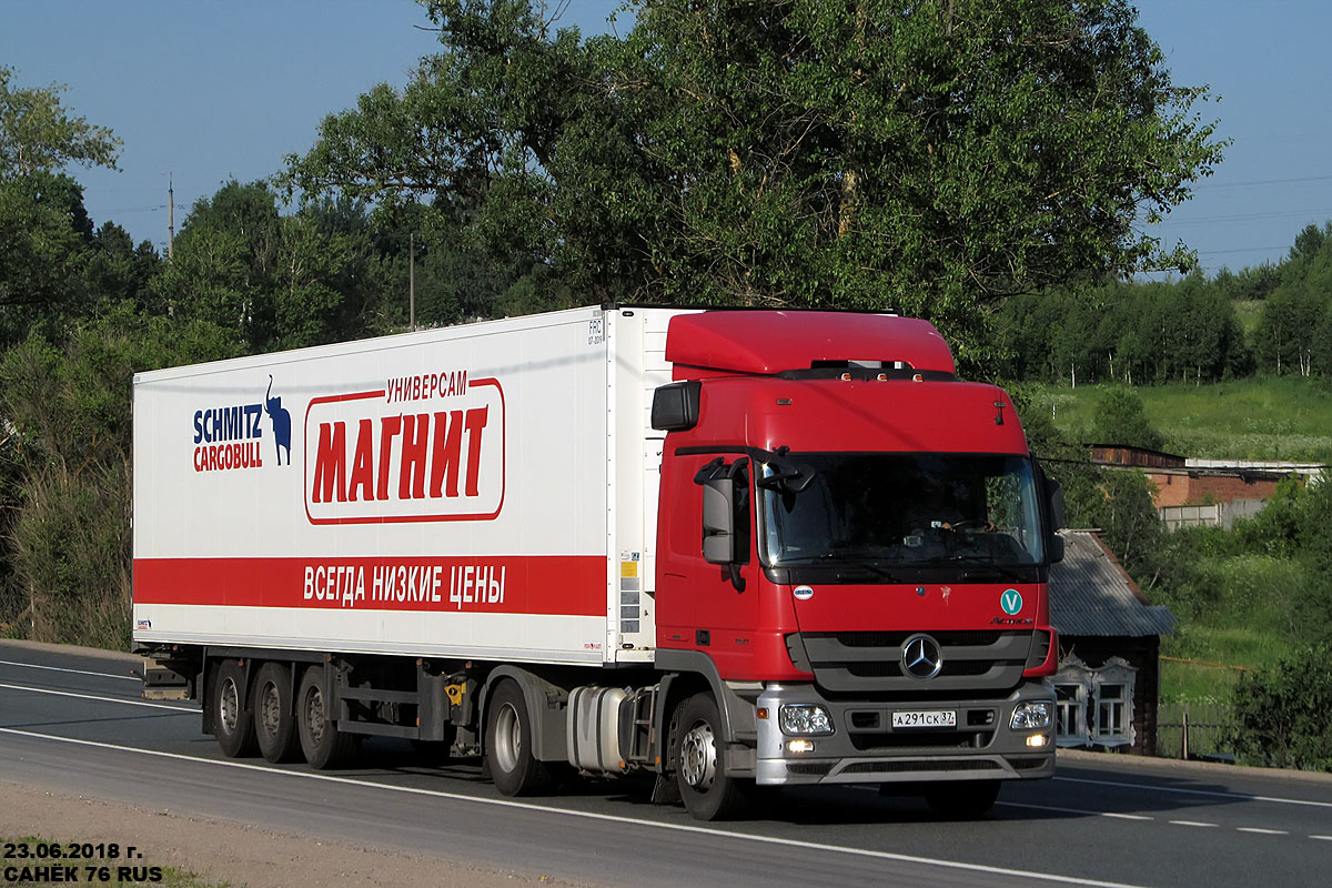 Новгородская область, № А 291 СК 37 — Mercedes-Benz Actros ('2009) 1841