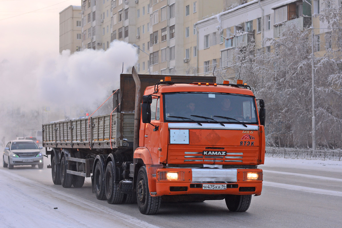 Саха (Якутия), № Н 475 КА 14 — КамАЗ-6460 [646000]