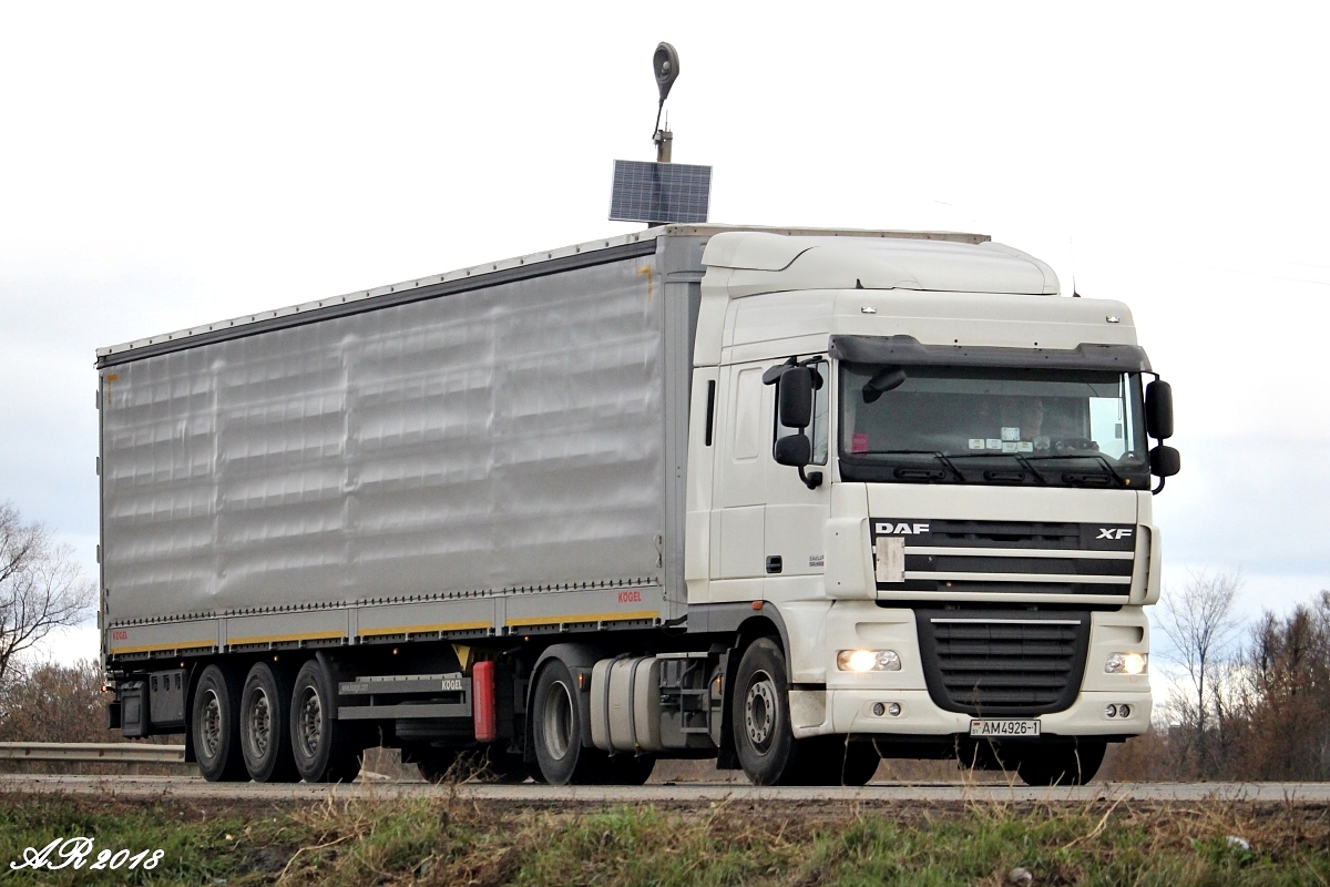 Брестская область, № АМ 4296-1 — DAF XF105 FT