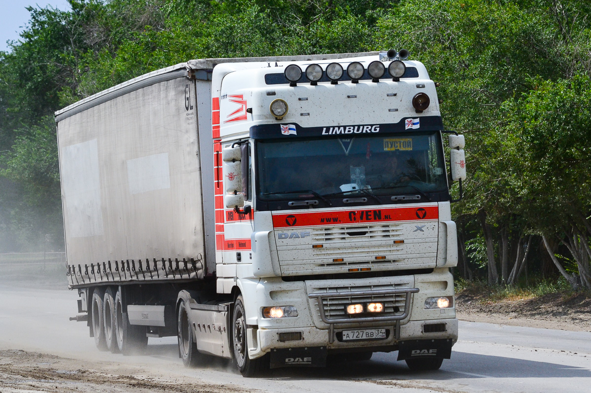 Волгоградская область, № А 727 ВВ 34 — DAF XF95 FT