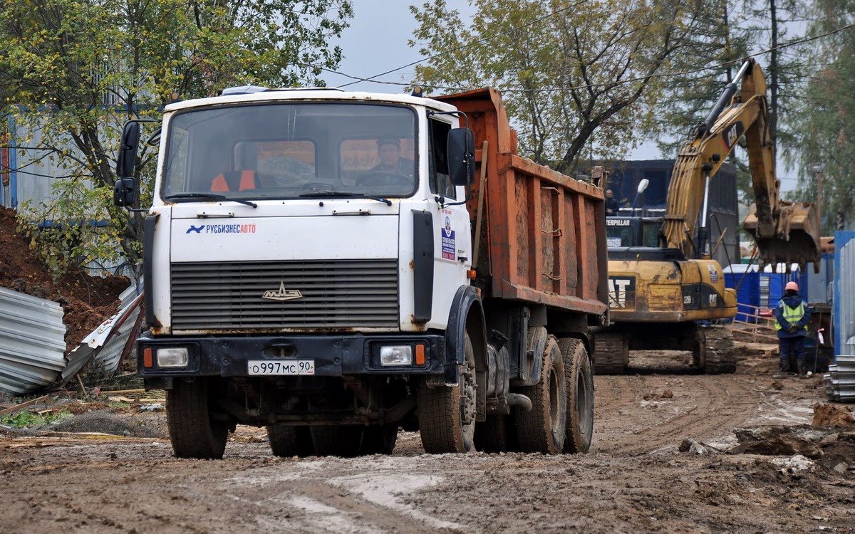 Московская область, № О 997 МС 90 — МАЗ-5516 (общая модель)