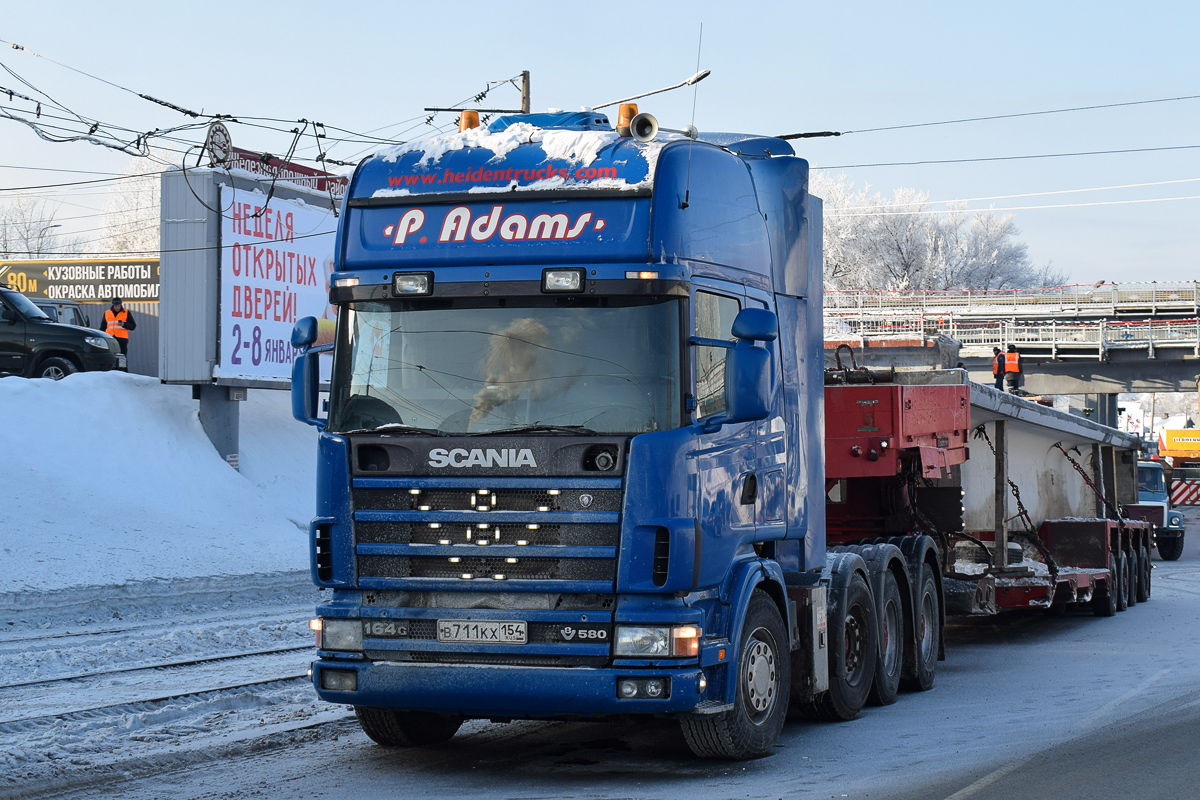 Новосибирская область, № В 711 КХ 154 — Scania ('1996) R164G