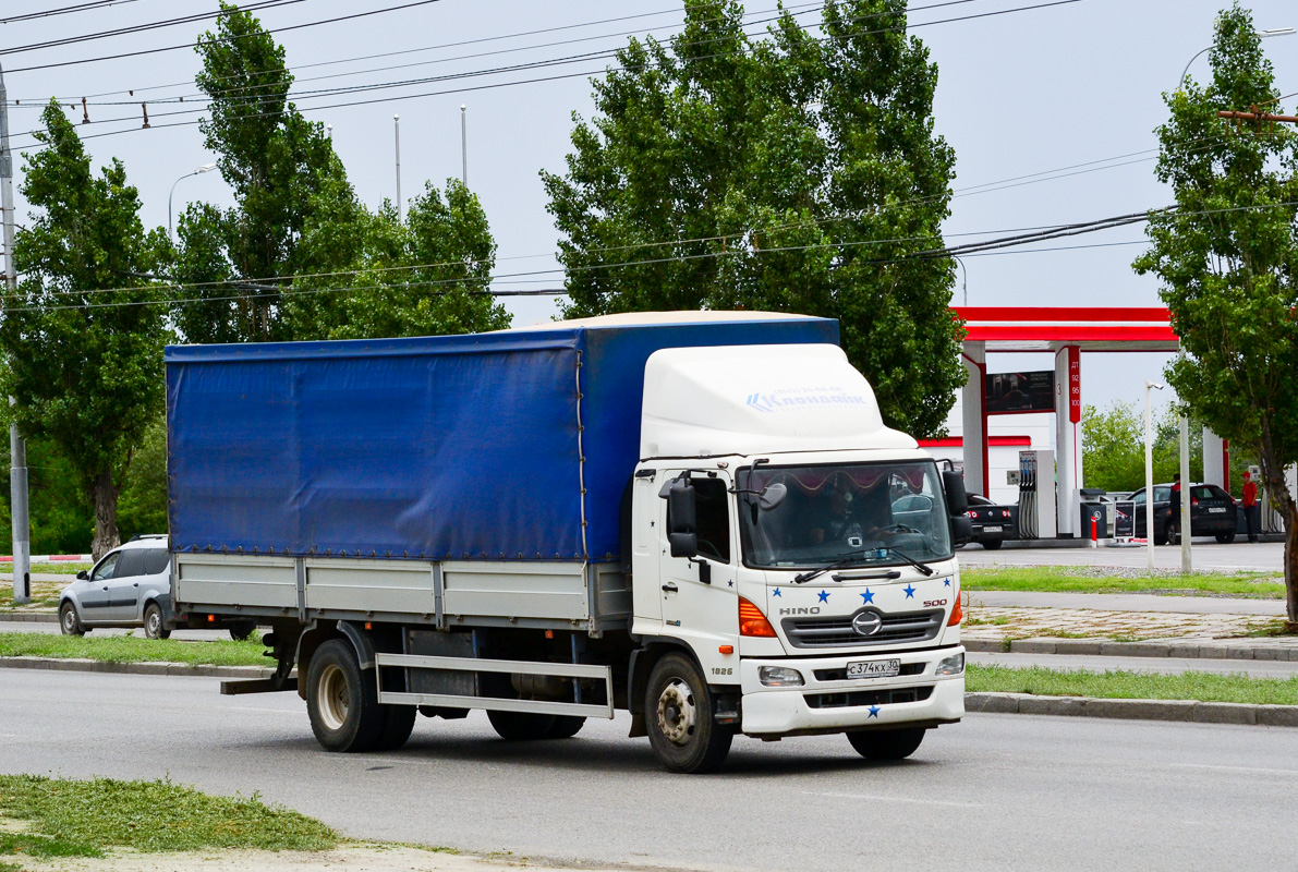 Астраханская область, № С 374 КХ 30 — Hino 500