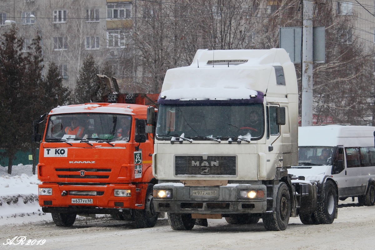 Тамбовская область, № Н 637 УХ 68 — КамАЗ-43255-R4; Тамбовская область, № К 977 НА 68 — MAN F90 19.402