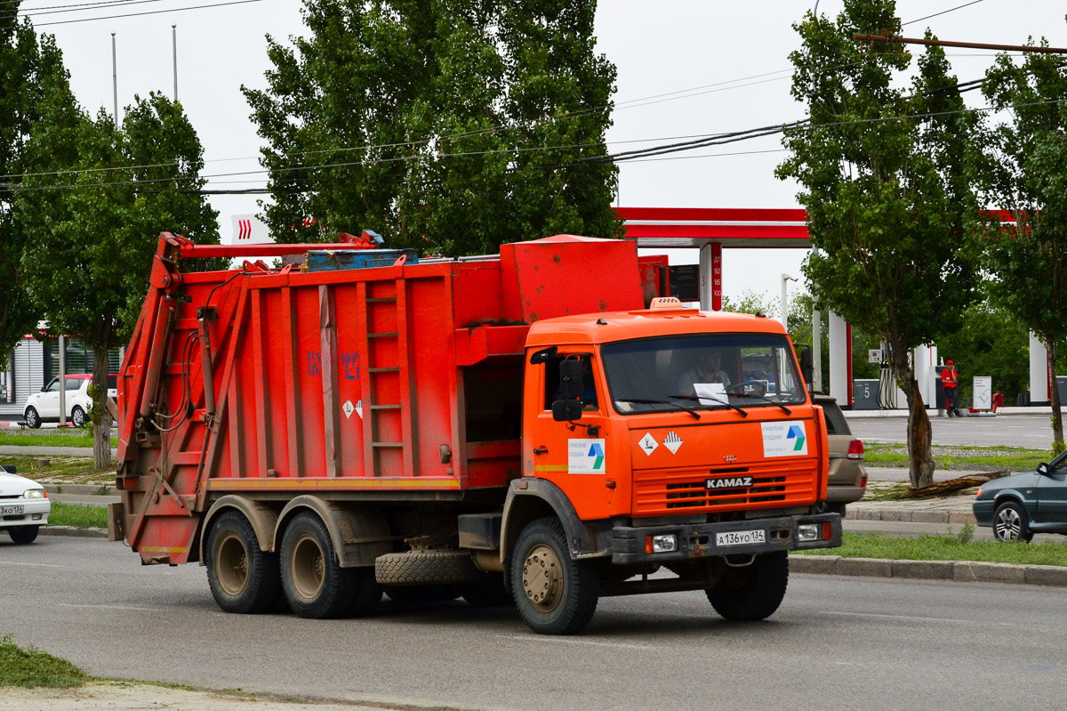 Волгоградская область, № А 136 УО 134 — КамАЗ-53229-13 [53229N]