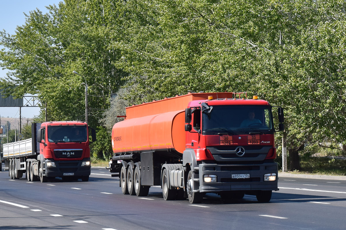 Волгоградская область, № В 950 КУ 134 — Mercedes-Benz Axor 1840 [Z9M]