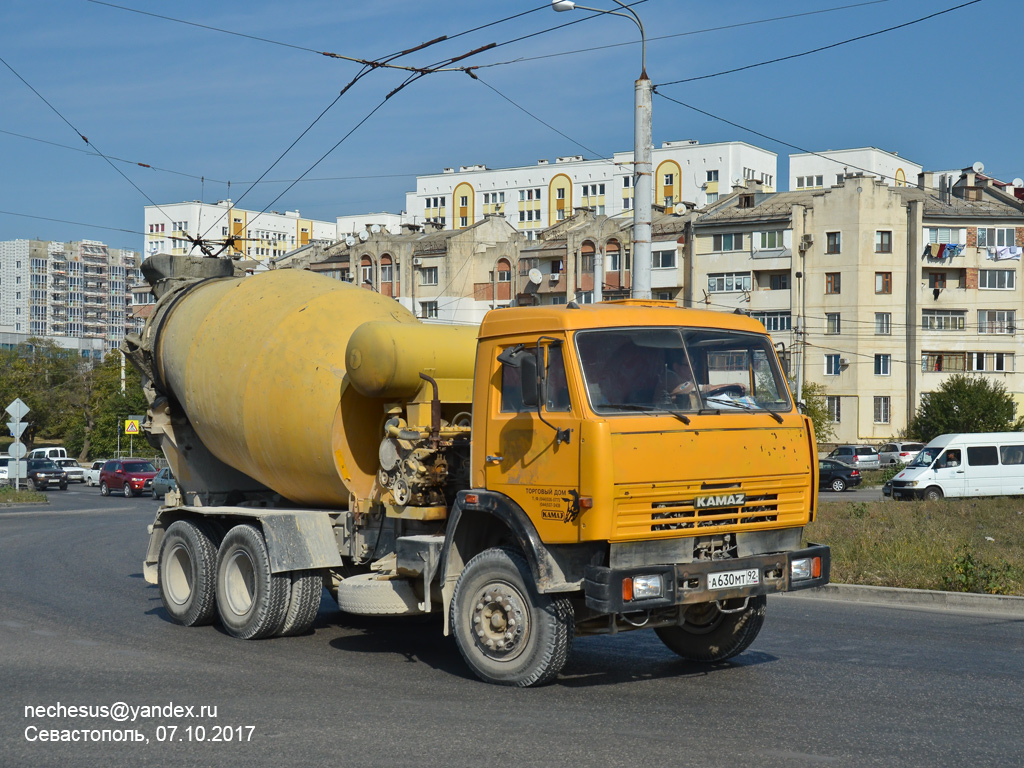 Севастополь, № А 630 МТ 92 — КамАЗ-53229-15 [53229R]