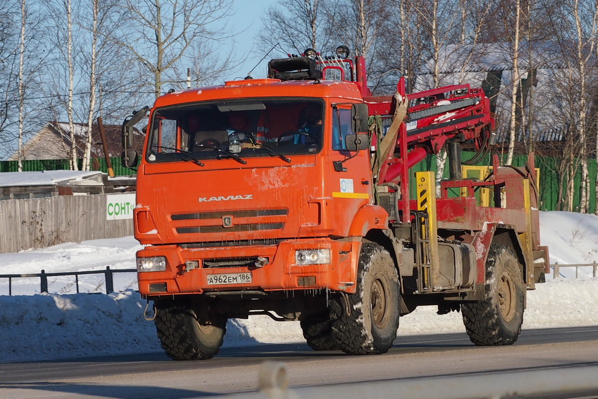 Ханты-Мансийский автоном.округ, № А 962 ЕМ 186 — КамАЗ-43502-45