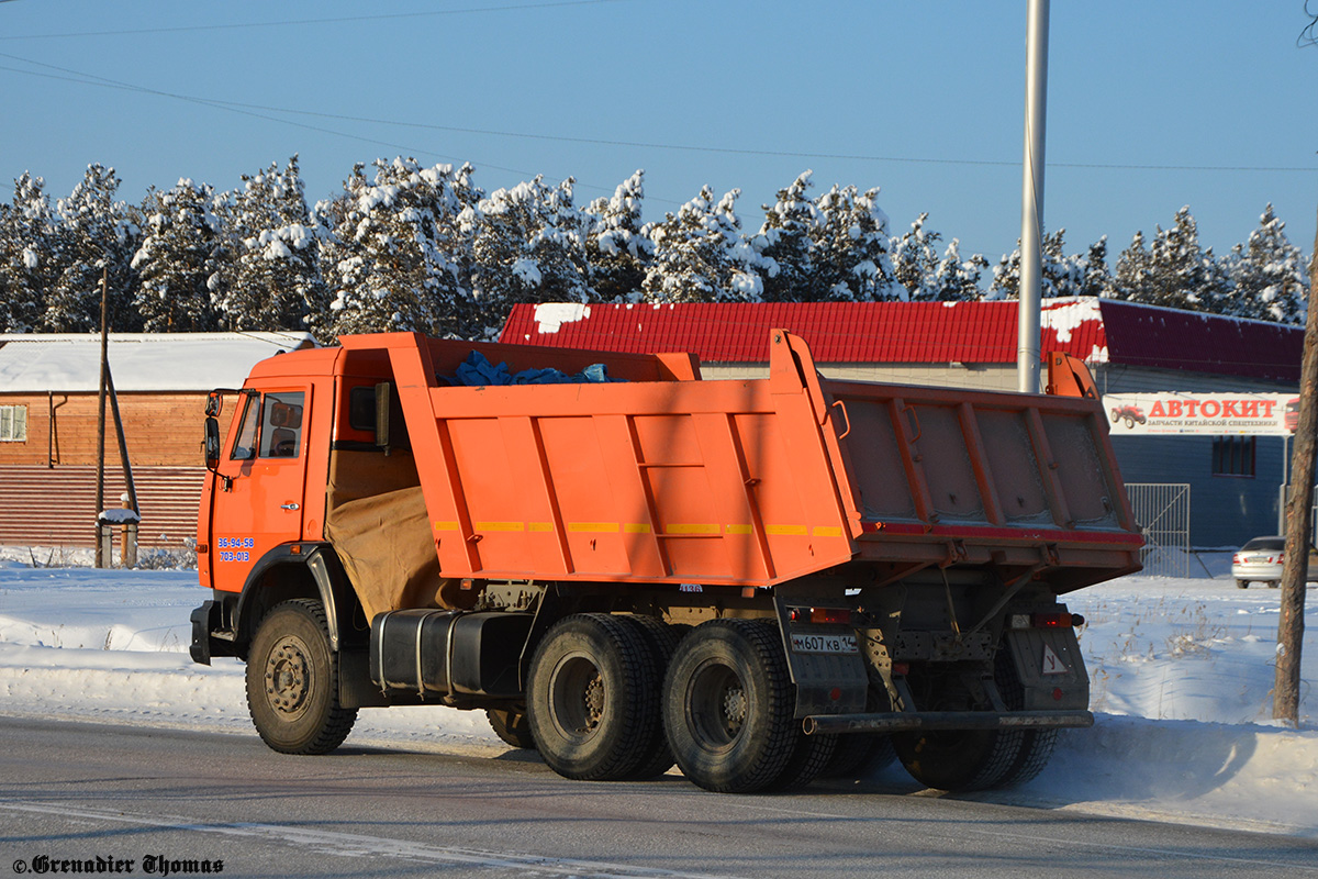 Саха (Якутия), № М 607 КВ 14 — КамАЗ-65115-62