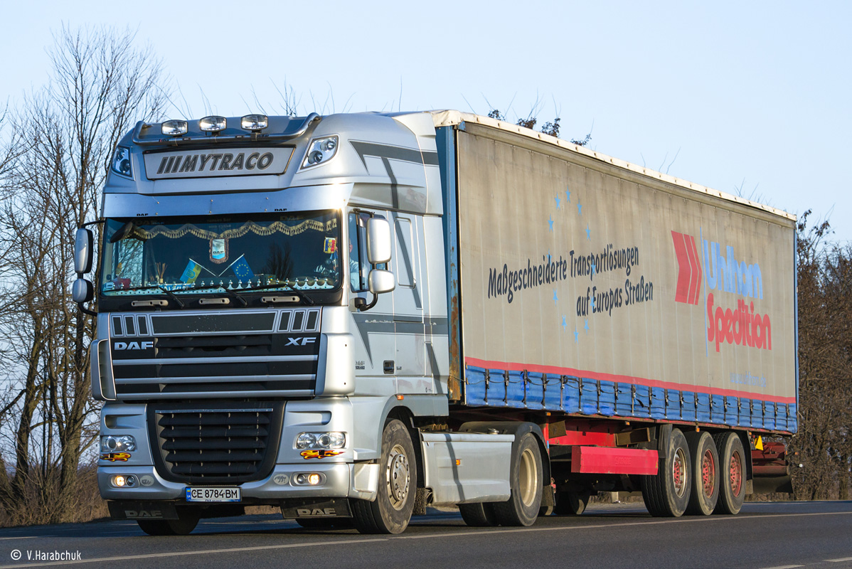 Черновицкая область, № СЕ 8784 ВМ — DAF XF105 FT