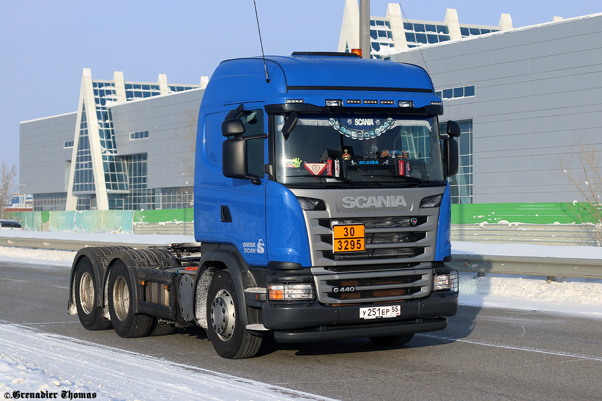 Омская область, № У 251 ЕР 55 — Scania ('2013) G440