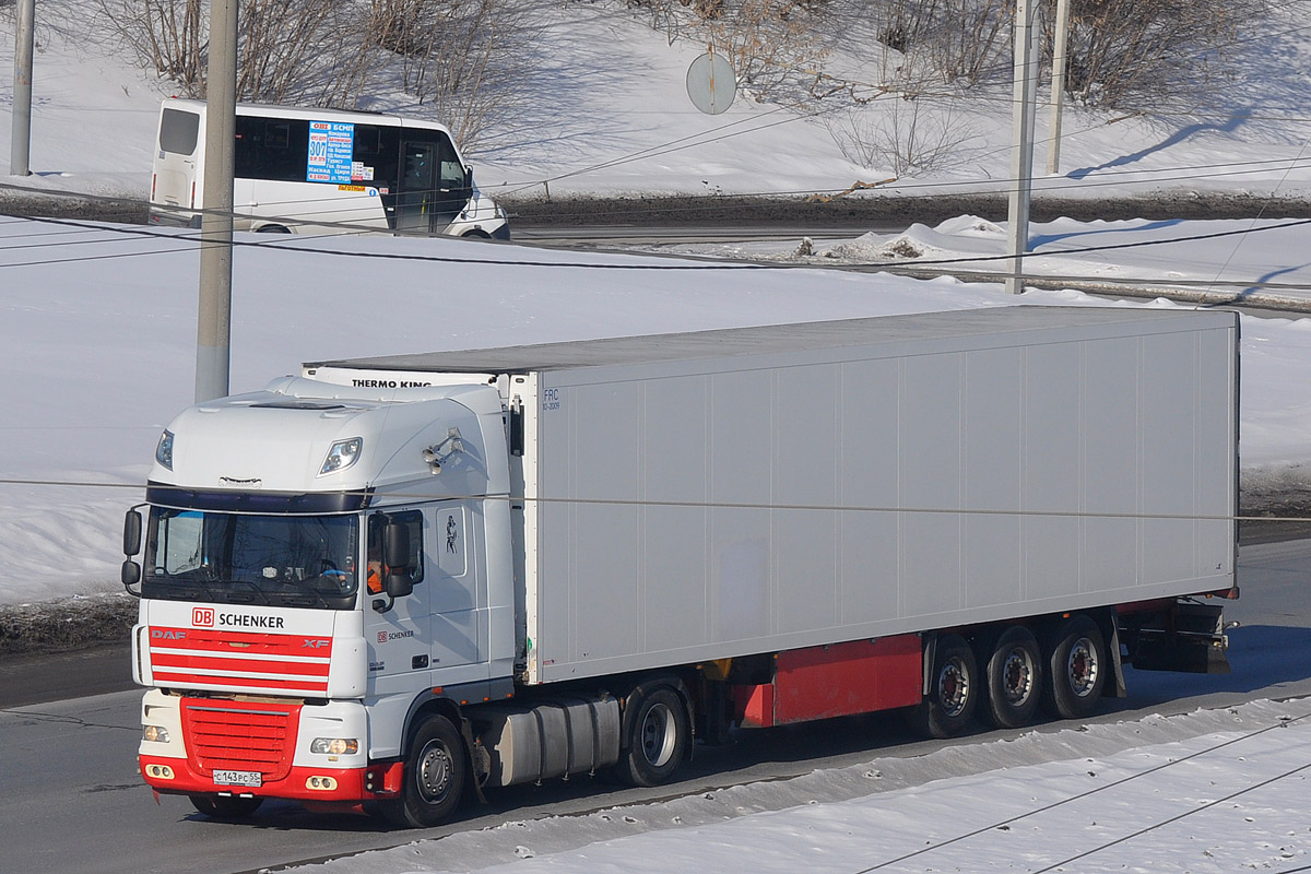 Омская область, № С 143 РС 55 — DAF XF105 FT