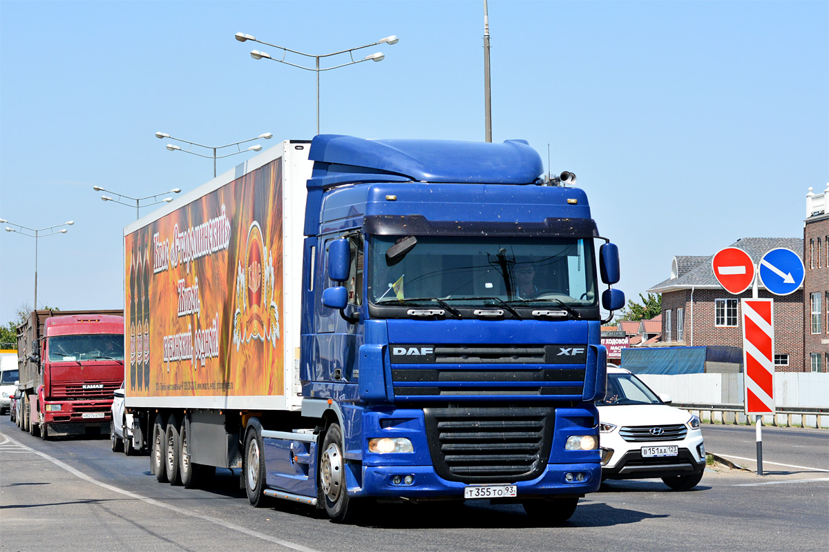 Краснодарский край, № Т 355 ТО 93 — DAF XF105 FT