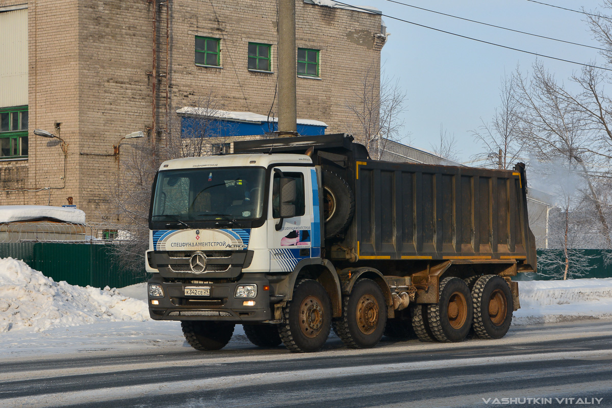 Архангельская область, № К 342 СЕ 29 — Mercedes-Benz Actros ('2009) 4144