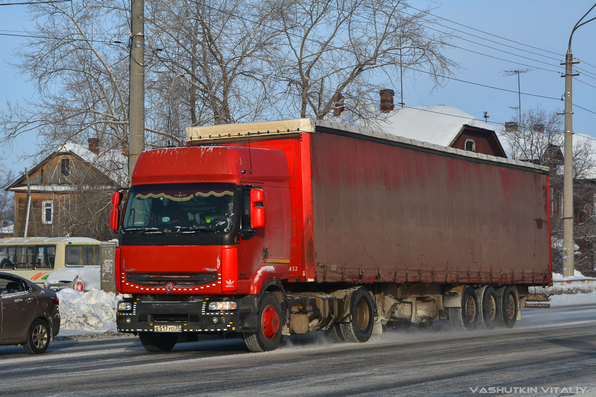 Вологодская область, № Е 517 УО 35 — Renault Premium ('1996)