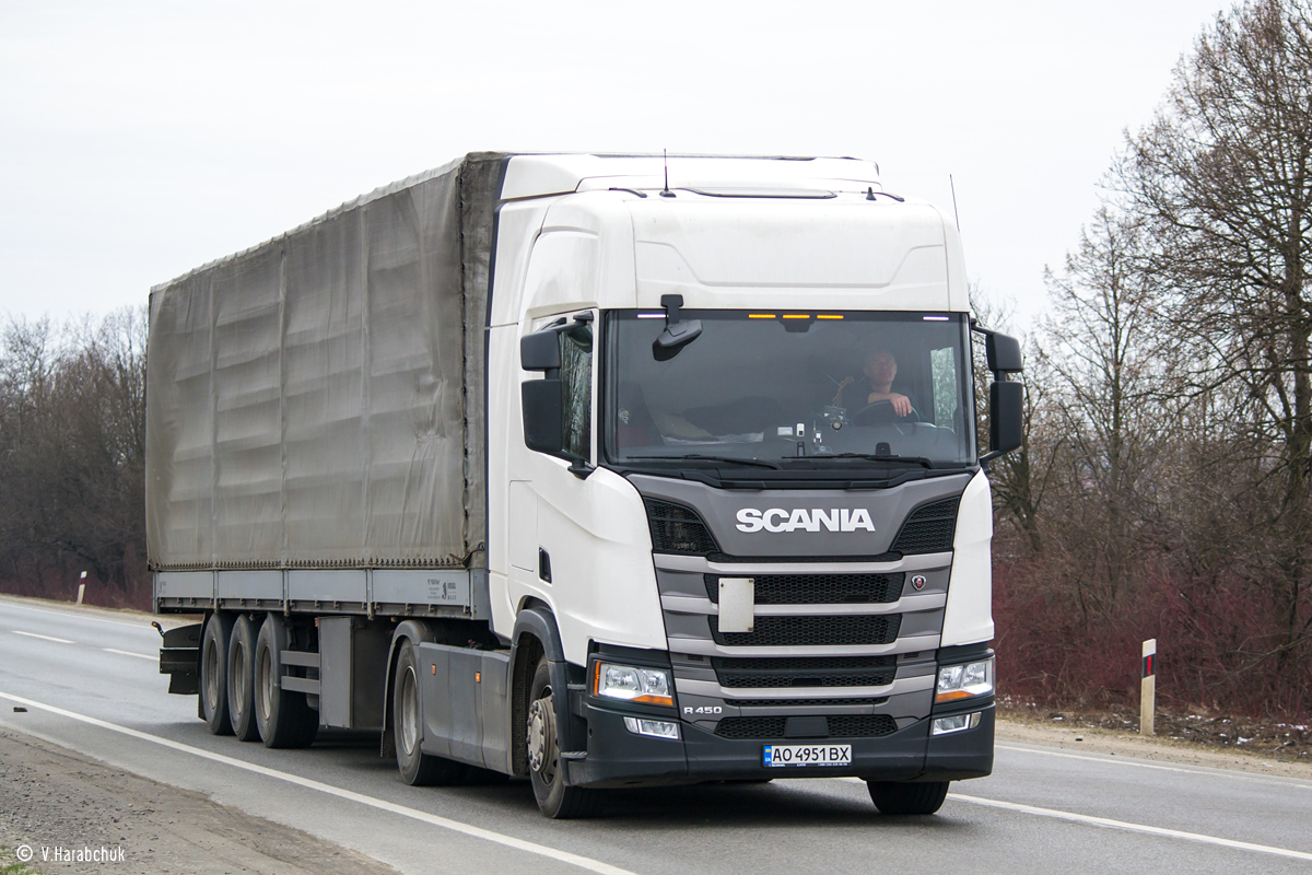 Закарпатская область, № АО 4951 ВХ — Scania ('2016) R450