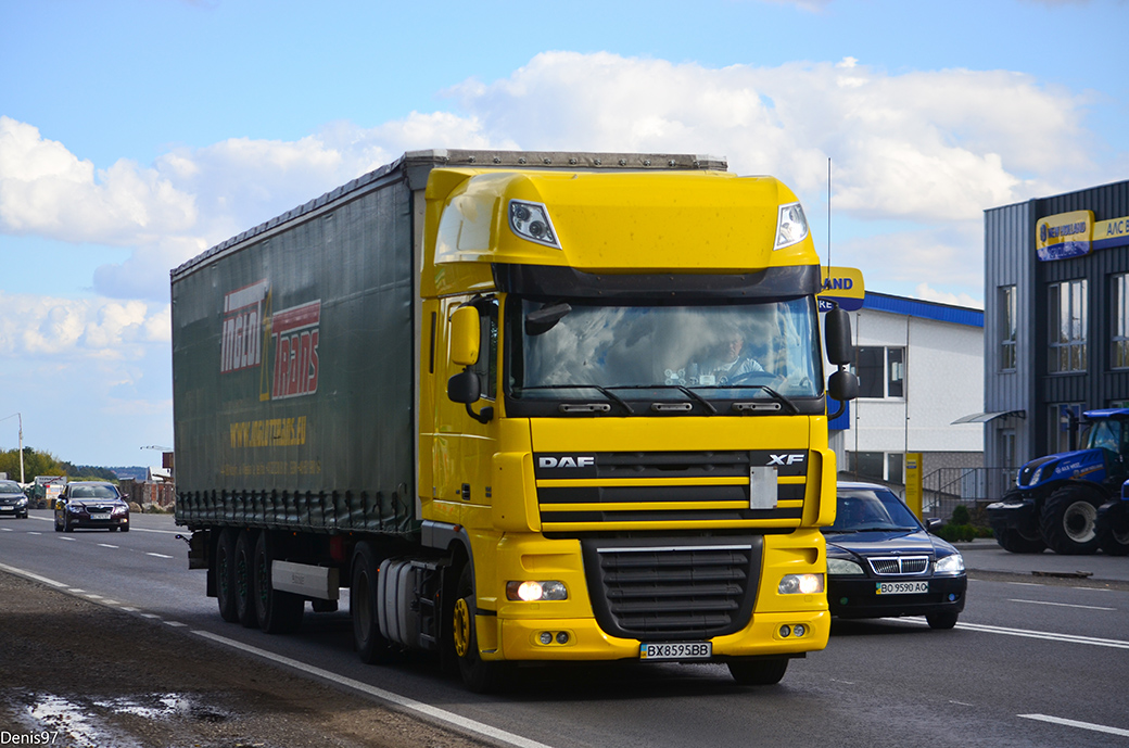 Хмельницкая область, № ВХ 8595 ВВ — DAF XF105 FT