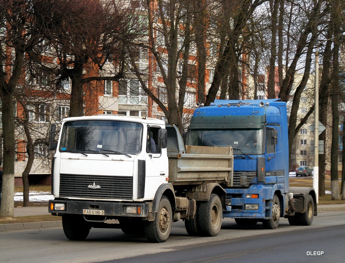 Витебская область, № АВ 6186-2 — МАЗ-5551 (общая модель)