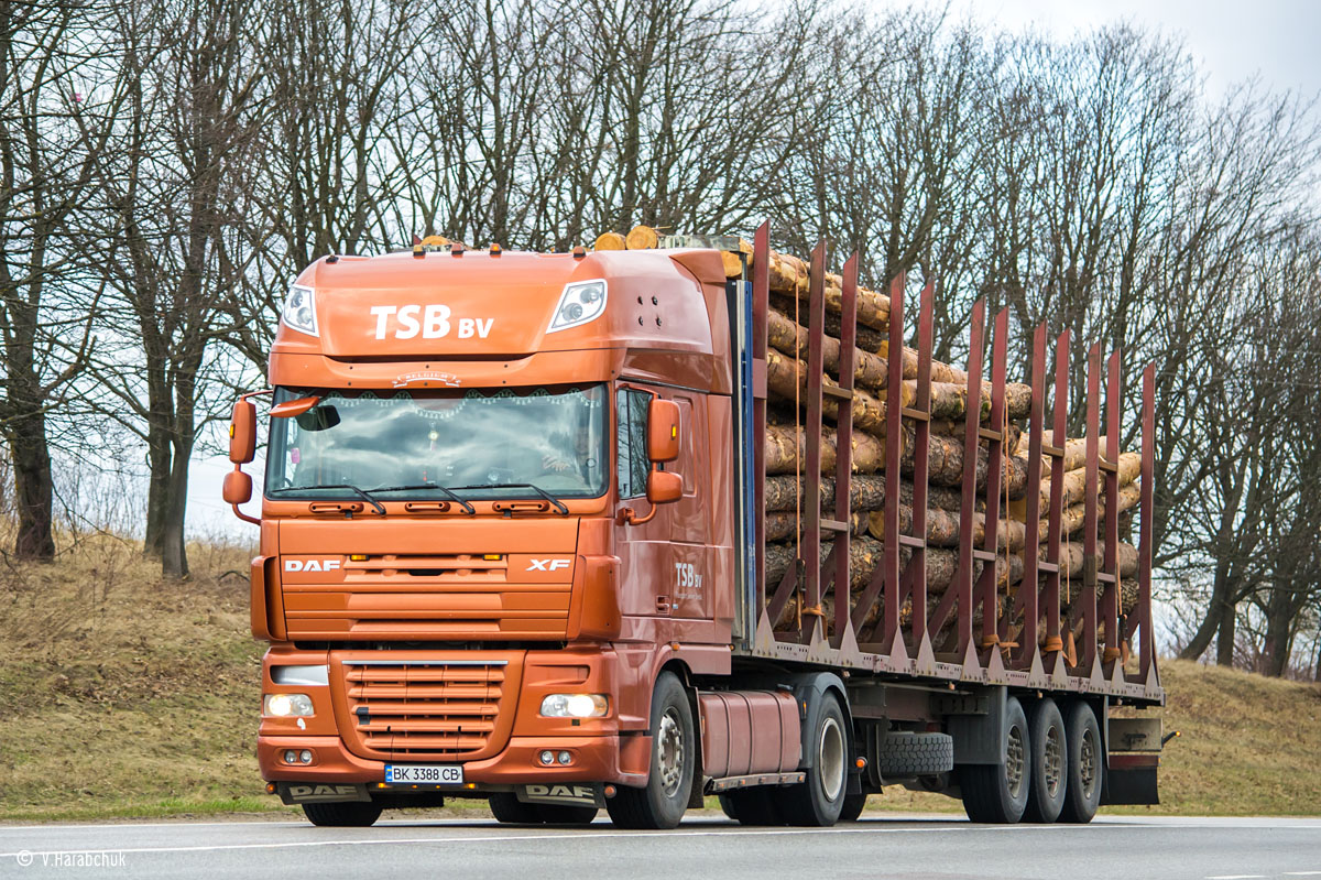 Ровненская область, № ВК 3388 СВ — DAF XF105 FT