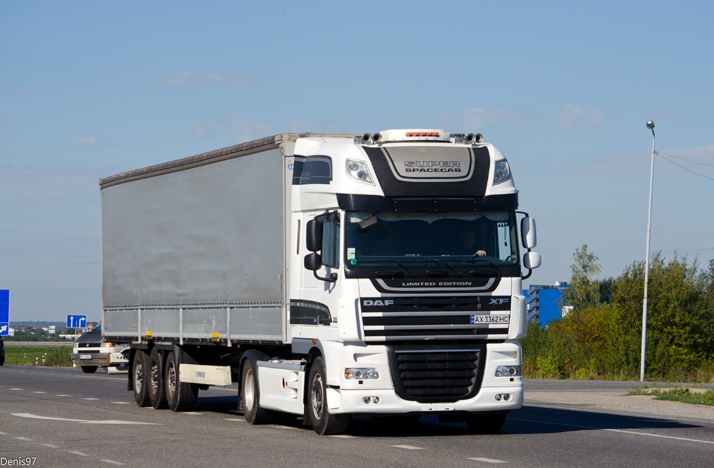 Харьковская область, № АХ 3362 НС — DAF XF105 FT