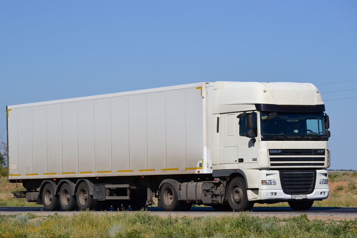 Челябинская область, № Т 817 ТЕ 174 — DAF XF105 FT