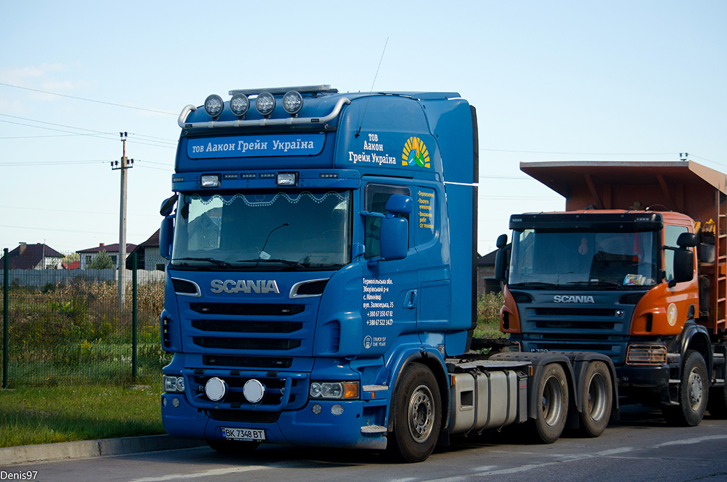 Ровненская область, № ВК 7348 ВТ — Scania ('2009) R620