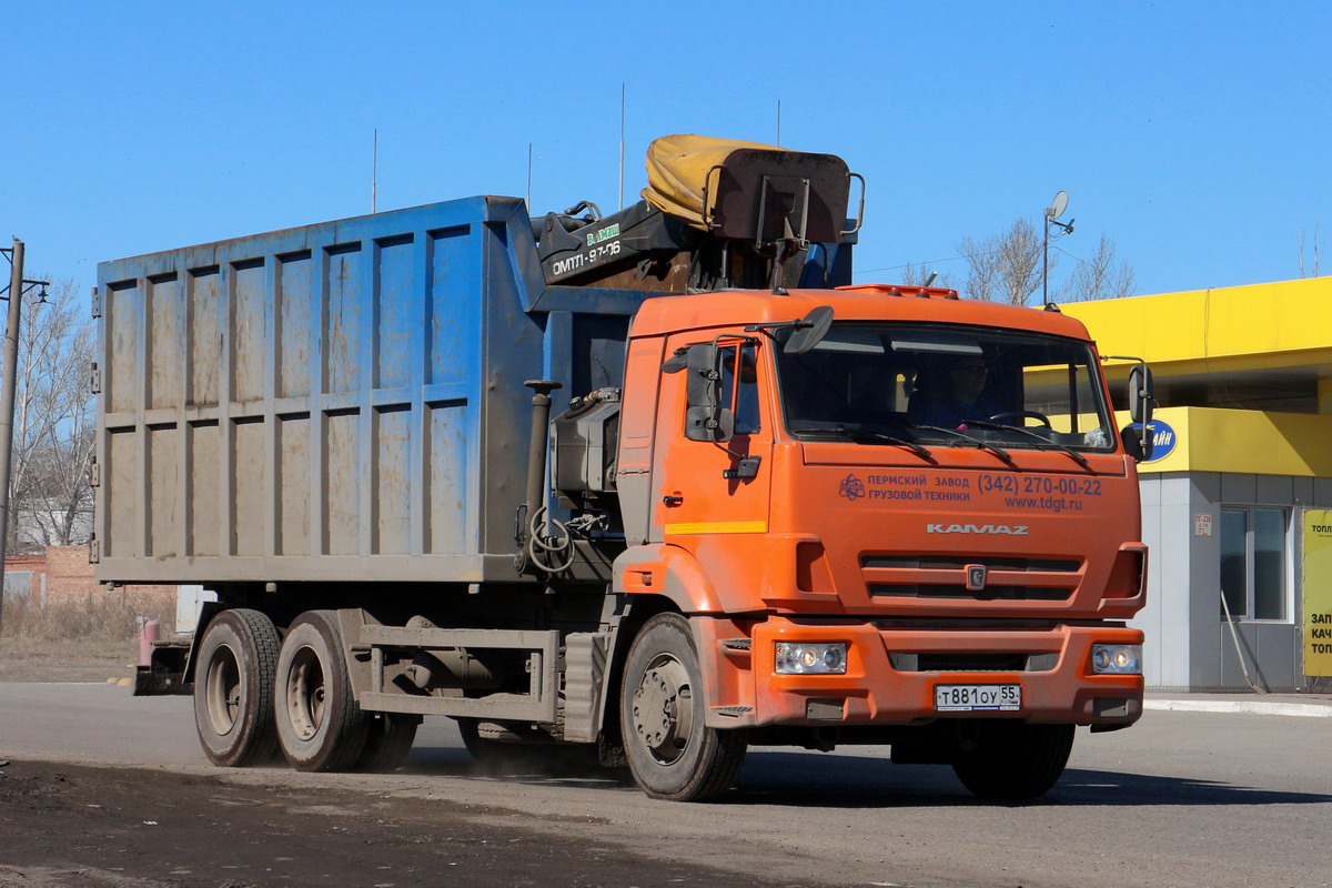 Омская область, № Т 881 ОУ 55 — КамАЗ-65115 (общая модель)