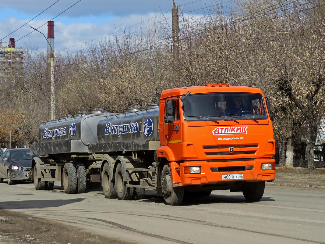 Кировская область, № М 001 ОТ 43 — КамАЗ-65115-D3