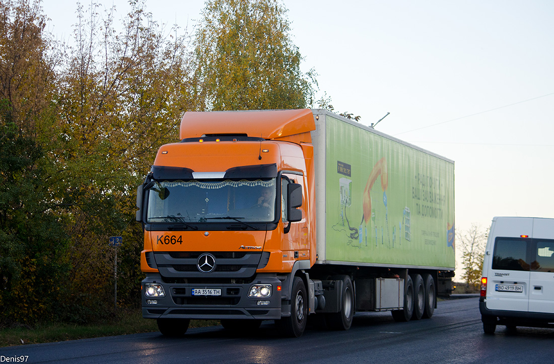 Киевская область, № K664 — Mercedes-Benz Actros ('2009) 1841