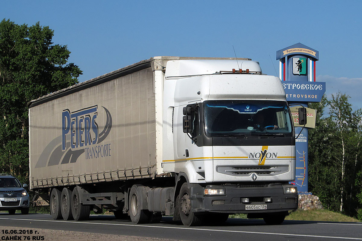 Волгоградская область, № В 605 АС 134 — Renault Premium ('1996)